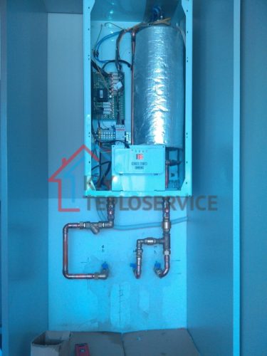 Медная обвязка газового котла, настройка работы газового котла